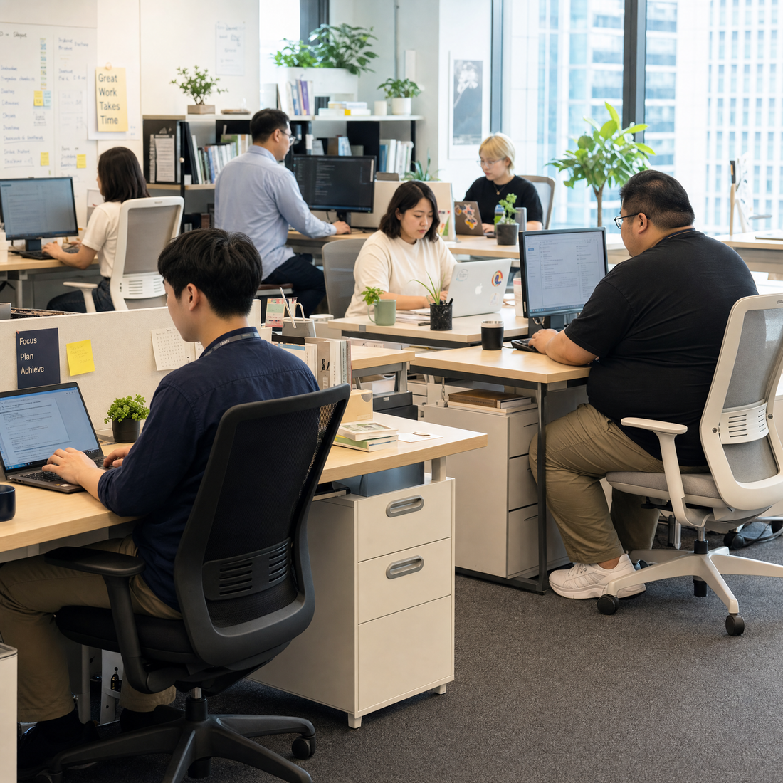 같은 의자, 다른 허리 — 차이를 만드는 건 '발 위치'입니다